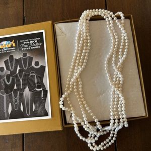 100 inch freshwater Pearl necklace